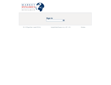 Tablet Screenshot of market-dynamics.com